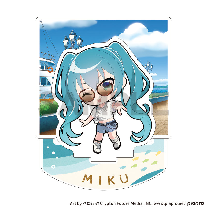 (Goods - Acrylic Stand) Hatsune Miku Diorama Acrylic Stand Hatsune Miku Marine☆Kobe 2025 Chibi