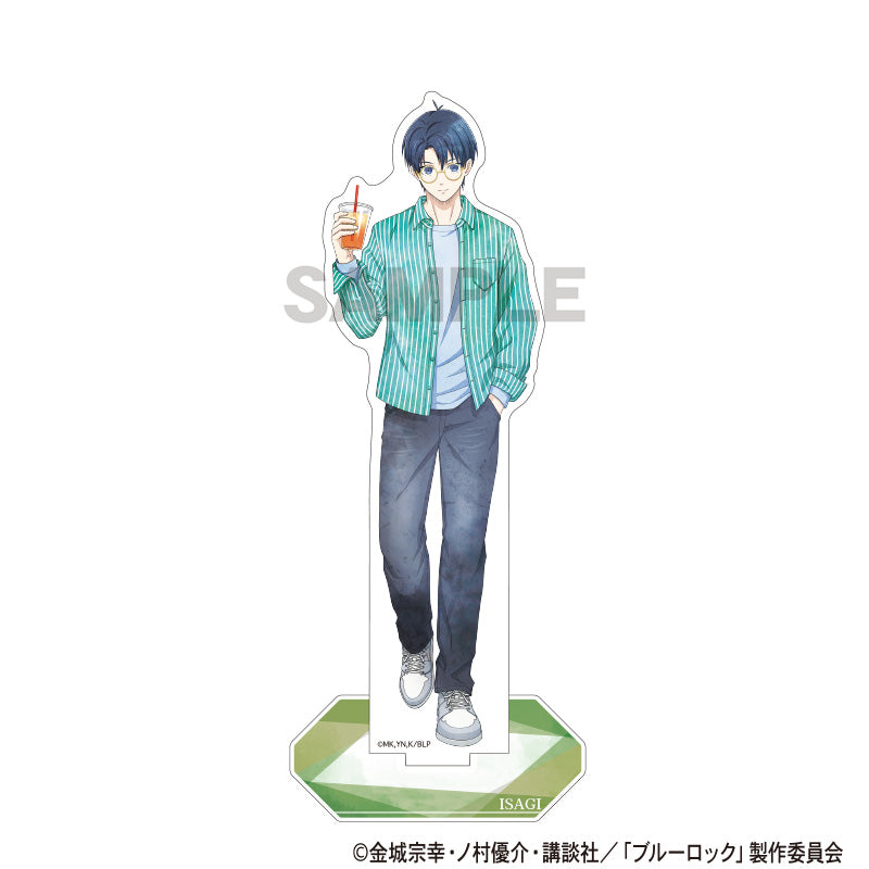 (Goods - Acrylic Stand) Blue Lock Acrylic Stand Yoichi Isagi Holiday Glasses Nuance Color
