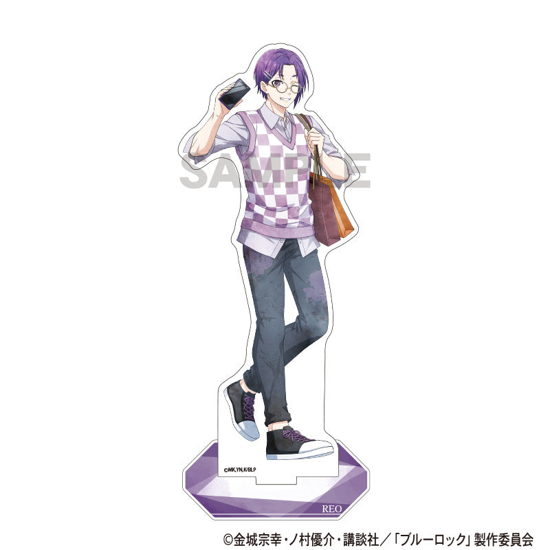 (Goods - Acrylic Stand) Blue Lock Acrylic Stand Reo Mikage Holiday Glasses Nuance Color
