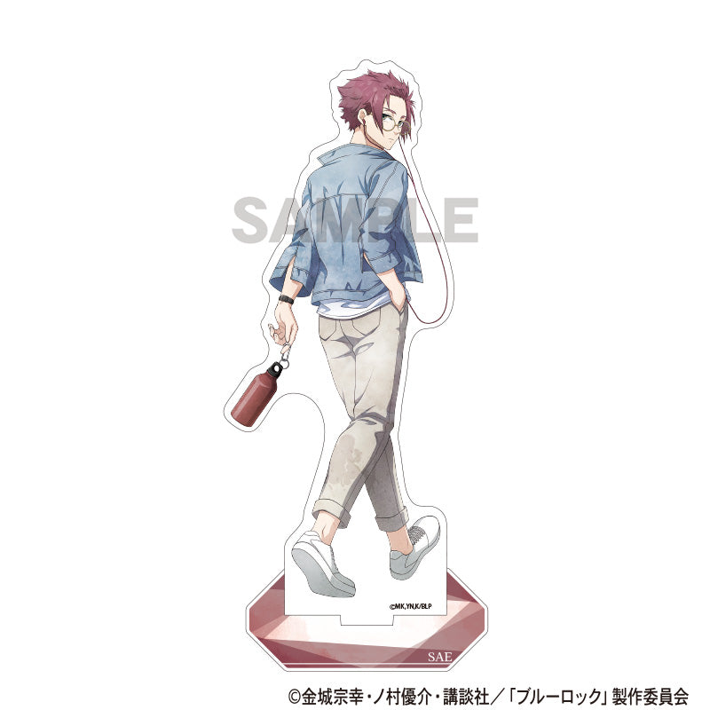(Goods - Acrylic Stand) Blue Lock Acrylic Stand Sae Itoshi Holiday Glasses Nuance Color