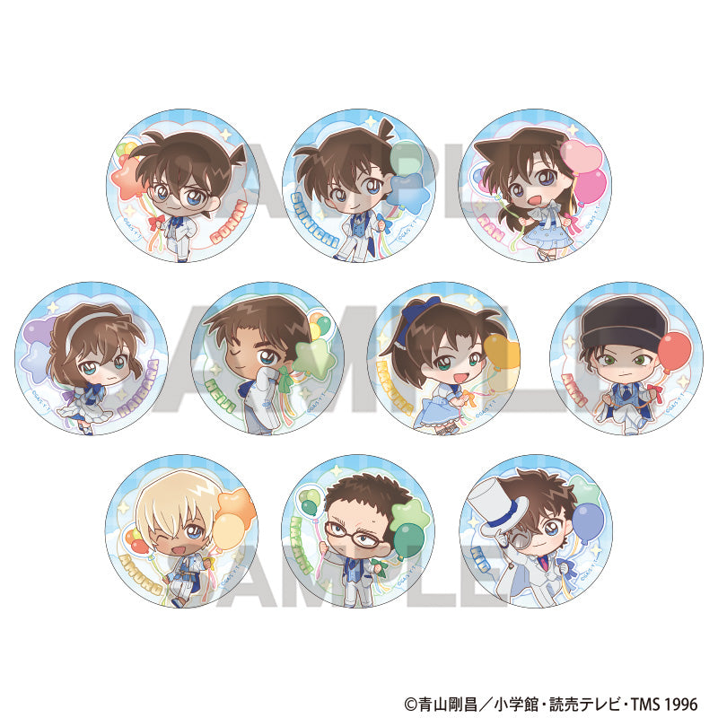 (1BOX=10)(Goods - Badge) Detective Conan Trading Button Badge Balloon Chibi