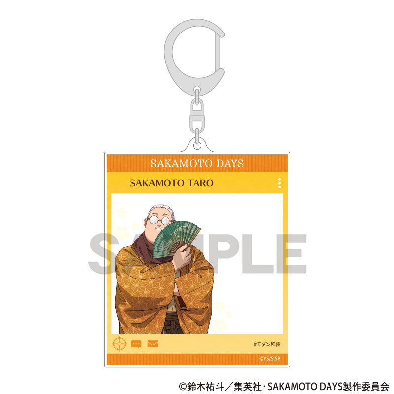 (Goods - Keychain) SAKAMOTO DAYS Social Media Style Acrylic Keychain Taro Sakamoto A Modern Japanese Clothing