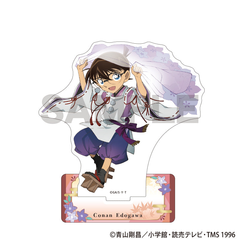 (Goods - Acrylic Stand) Detective Conan Acrylic Stand Conan Edogawa Autumn Flowers Japanese Clothing