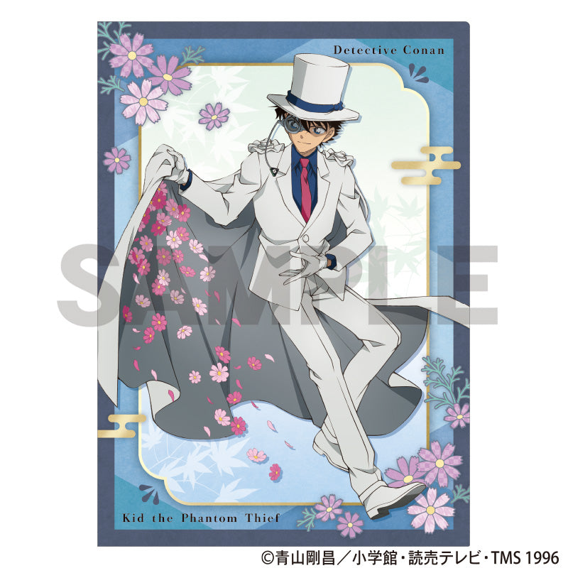 (Goods - Clear File) Detective Conan Single Clear File Kid the Phantom Autumn Flowers Japanese Clothing