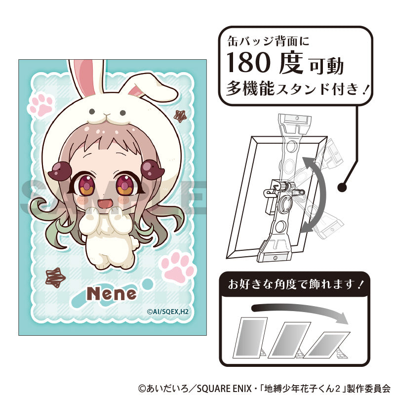 (Goods - Badge) Toilet-bound Hanako-kun 2 Art Button Badge Nene Yashiro Kigurumins