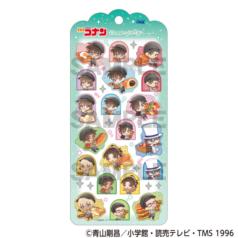 (Goods - Sticker) Detective Conan Drop Jewelry Sticker Charapeko Bakery