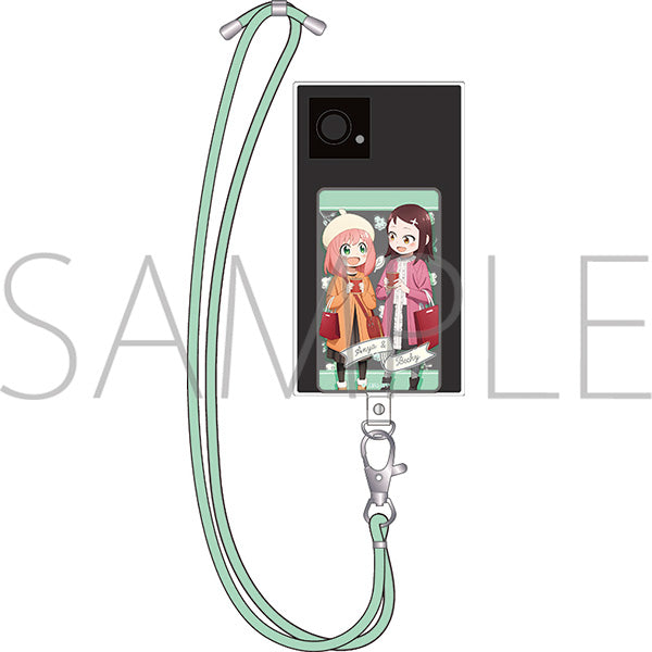 (Goods - Smartphone Accessory) SPY x FAMILY Smartphone Case Insert with Strap Set Anya & Becky C