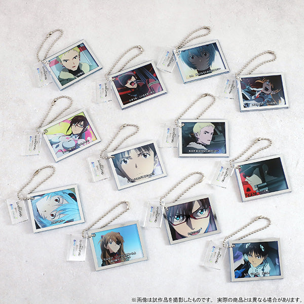 (1BOX=12)(Goods - Key Chain) Evangelion Acrylic Key Chain Collection Step Up Trailer, Vol.1, Pachinko Shin Evangelion