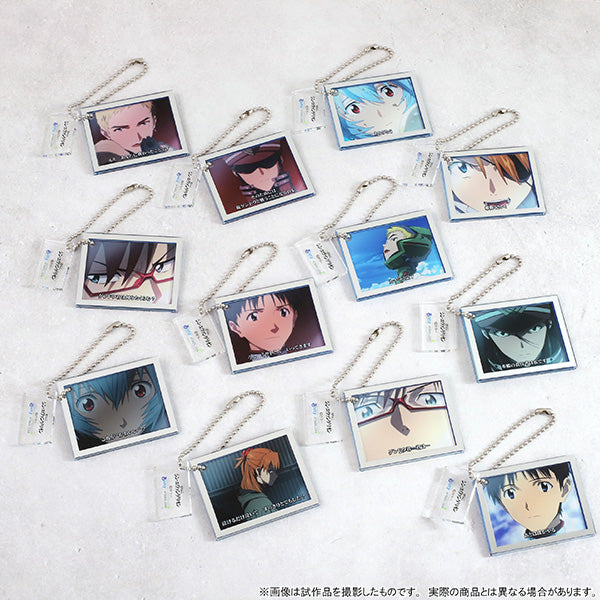 (1BOX=12)(Goods - Key Chain) Evangelion Acrylic Key Chain Collection Step Up Trailer, Vol.2, Pachinko Shin Evangelion