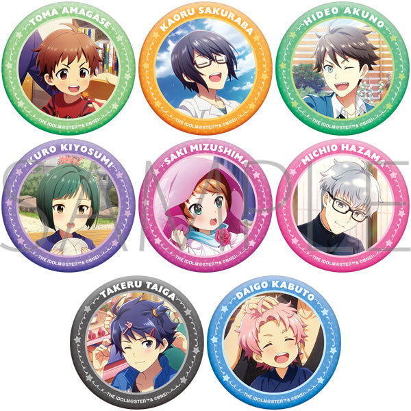 (1BOX=8)(Goods - Badge) THE IDOLM@STER SideM Remember Shot Chara Badge Collection Vol.5