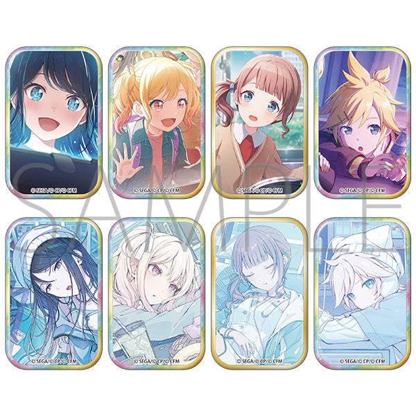 (1BOX=8)(Goods - Badge) Hatsune Miku: Colorful Stage! Square Badge Collection Vol.50 C