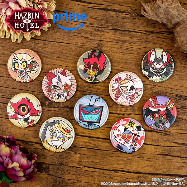 (1BOX=10)(Goods - Badge) Hazbin Hotel Character Badge Collection (Kimono)