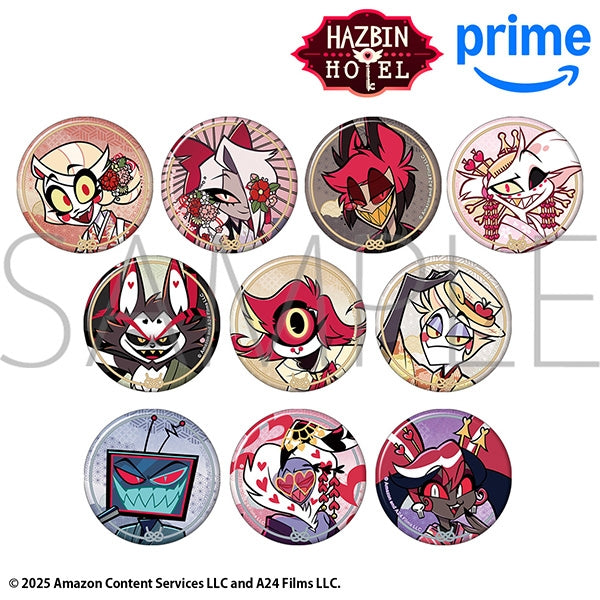 (1BOX=10)(Goods - Badge) Hazbin Hotel Character Badge Collection (Kimono)