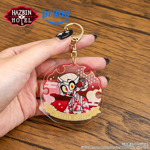 (Goods - Keychain) Hazbin Hotel Acrylic Keychain - Alastor (Kimono)