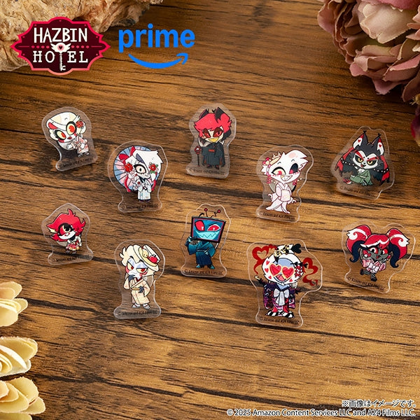 (Goods - Pin Badge) Hazbin Hotel Acrylic Pin - Angel Dust (Kimono) Chibi
