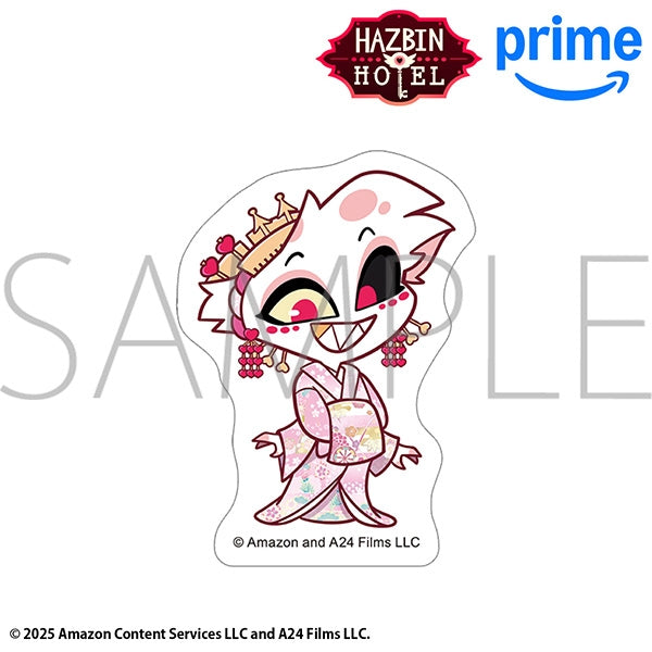 (Goods - Sticker) Hazbin Hotel Sticker - Angel Dust (Kimono) Chibi