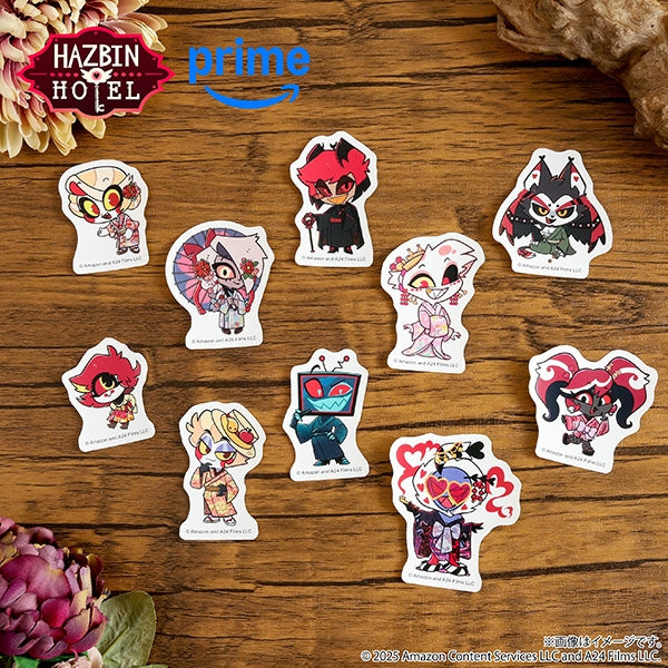 (Goods - Sticker) Hazbin Hotel Sticker - Lucifer Morningstar (Kimono) Chibi