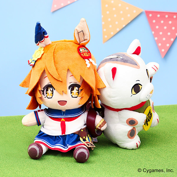 (Goods - Plush) Uma Musume Pretty Derby Matikanefukukitaru Plush w/ Nya-san Pouch