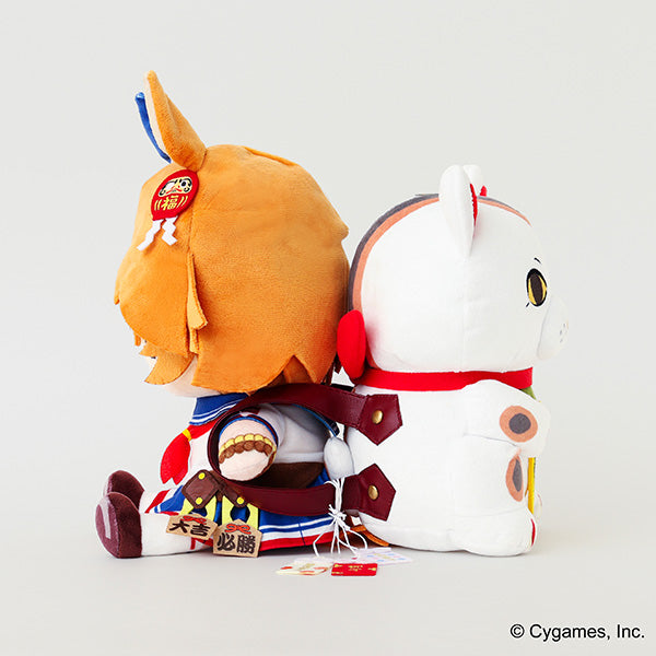 (Goods - Plush) Uma Musume Pretty Derby Matikanefukukitaru Plush w/ Nya-san Pouch