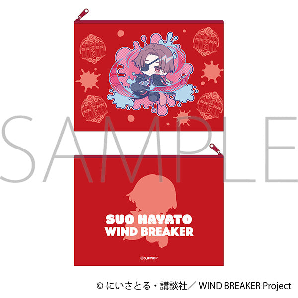 (Goods - Pouch) WIND BREAKER Flat Pouch Hayato Suo Pastel Pop