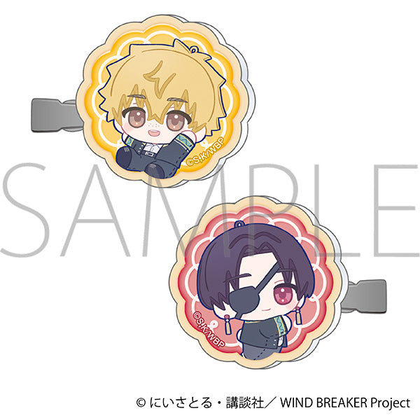 (Goods - Hair Accessory) WIND BREAKER Acrylic Hair Clip Set Akihiko Nirei & Hayato Suo Nui Pal Skip
