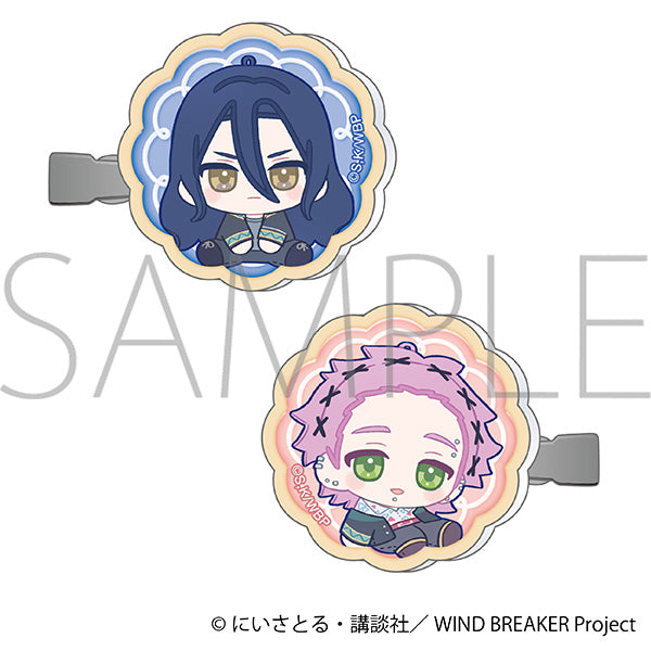 (Goods - Hair Accessory) WIND BREAKER Acrylic Hair Clip Set Kyotaro Sugishita & Mitsuki Kiryuu Nui Pal Skip