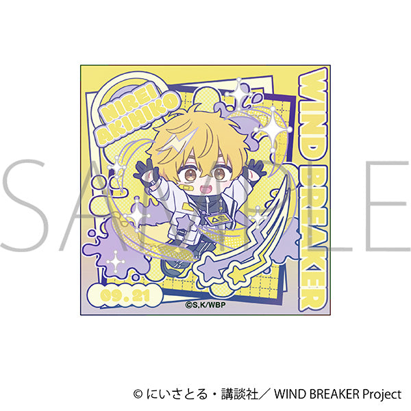 (Goods - Sticker) WIND BREAKER Holographic Sticker Akihiko Nirei Pastel Pop