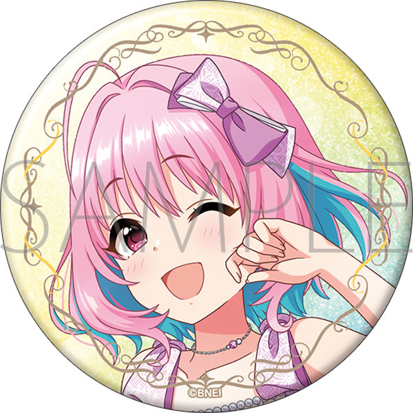 (Goods - Badge) THE IDOLM@STER Cinderella Girls Glitter Button Badge Riamu Yumemi STARLIGHT ALLIANCE