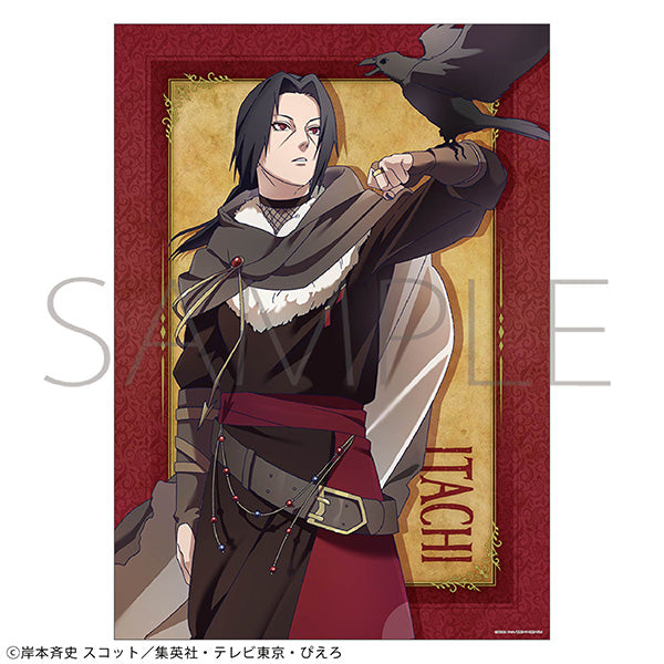 (Goods - Tapestry) NARUTO Shippuden A3 Clear Poster Itachi Ninden Boukentan