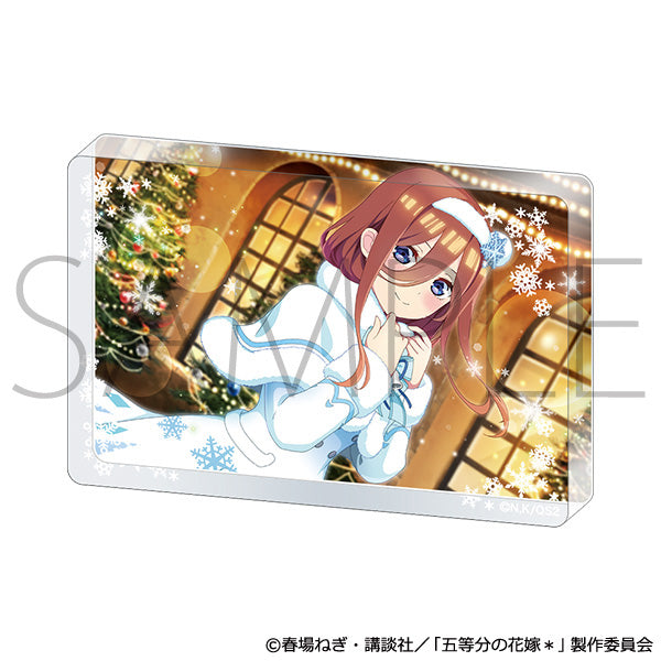 (Goods - Ornament) The Quintessential Quintuplets* Acrylic Block (Snowy Christmas) Miku Nakano