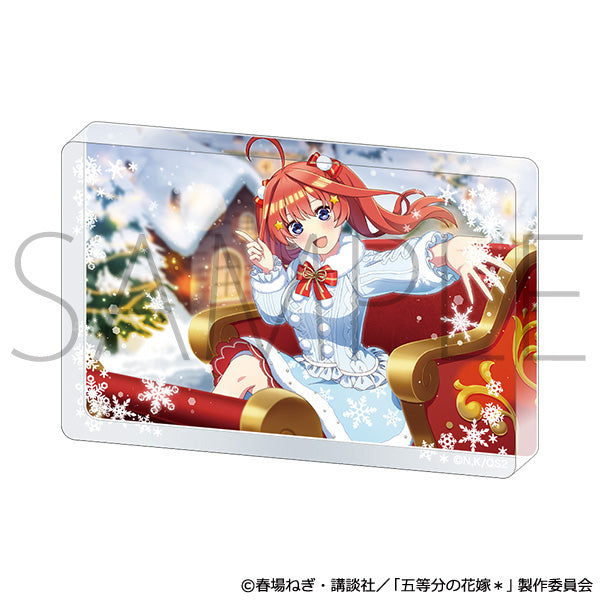 (Goods - Ornament) The Quintessential Quintuplets* Acrylic Block (Snowy Christmas) Itsuki Nakano