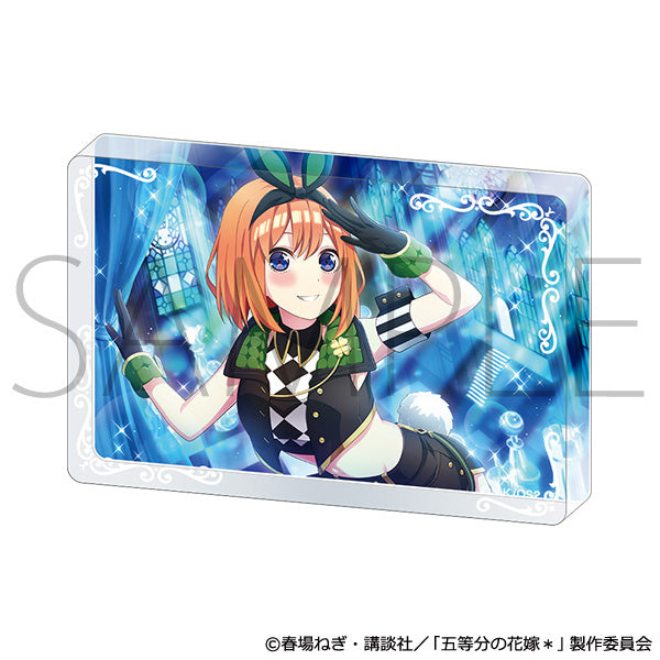 (Goods - Ornament) The Quintessential Quintuplets* Acrylic Block (Monochrome Bunny) Yotsuba Nakano