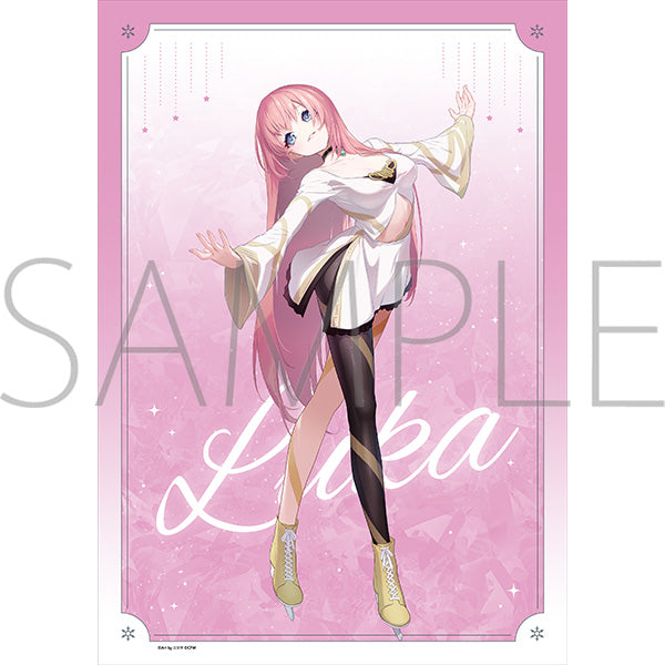 (Goods - Tapestry) Hatsune Miku Series Mini Clear Poster Megurine Luka