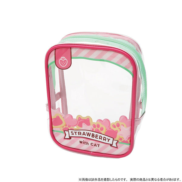 (Goods - Pouch) Non-Chara Original withCAT Kakomare Pouch Strawberry Cookie