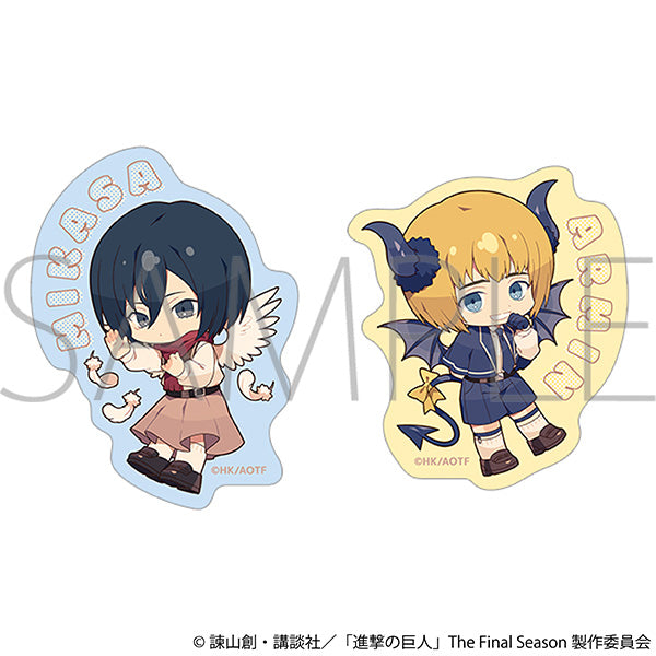 (Goods - Sticker) Attack on Titan Sticker Set / Mikasa & Armin