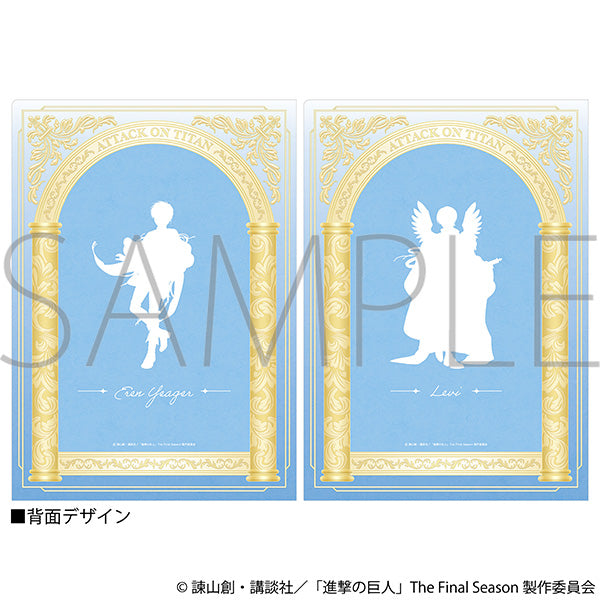 (Goods - Clear File) Attack on Titan Clear File Set / Eren, Levi ~Angel~