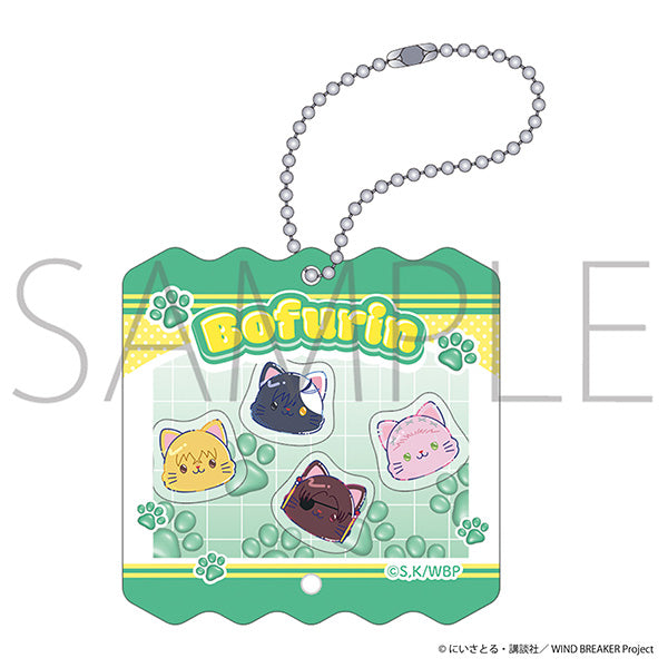 (Goods - Keychain) WIND BREAKER withCAT illustration Ver. Shakashaka Shakable Acrylic Keychain / Wind Chime A