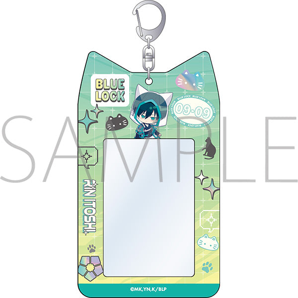 (Goods - Card Holder) Blue Lock Season 2 Cat Ears-shaped Card Holder / Rin Itoshi Cyber Cat
