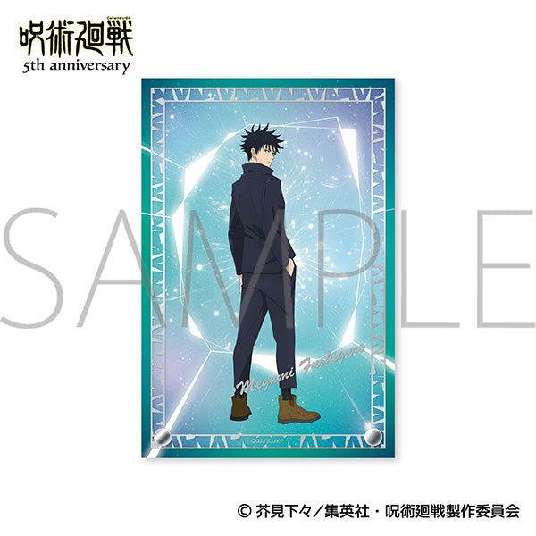 (Goods - Ornament) Jujutsu Kaisen 5th Anniversary Foil Stamped Acrylic Art Panel / Megumi Fushiguro