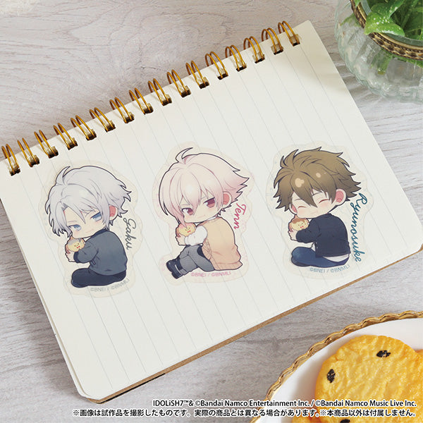 (1BOX=8)(Goods - Sticker) IDOLiSH7 Kapurikko Hoobaru Peta Collection / 16 Types Total