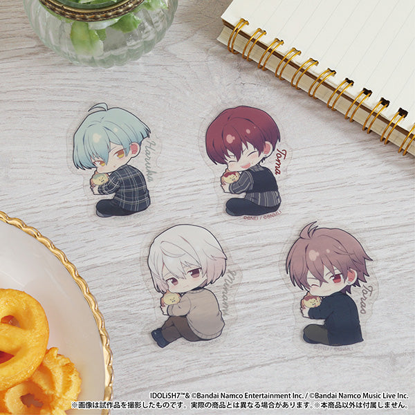 (1BOX=8)(Goods - Sticker) IDOLiSH7 Kapurikko Hoobaru Peta Collection / 16 Types Total