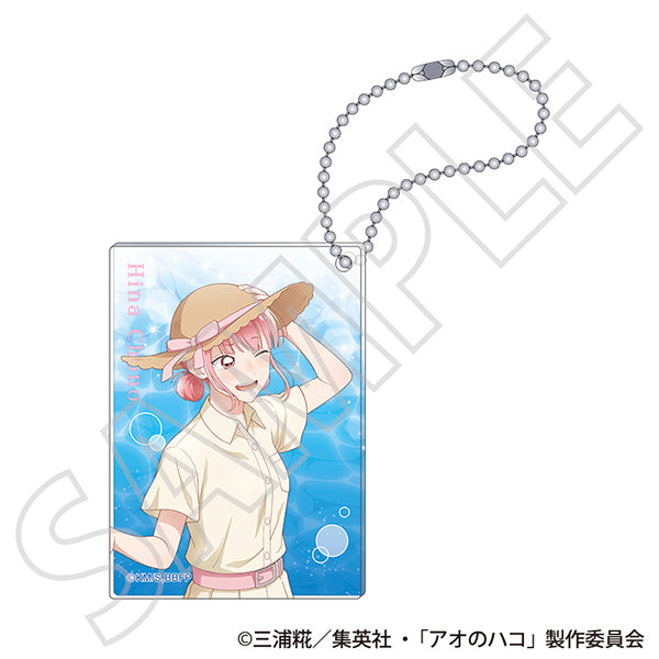 (Goods - Keychain) Blue Box Acrylic Block Keychain / Hina Chono ~Summer Colors~