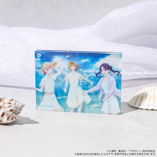 (Goods - Keychain) Blue Box Acrylic Block Keychain / Ensemble Visual ~Summer Colors~
