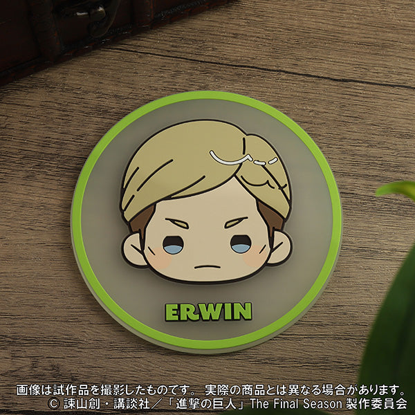 (Goods - Coaster) Attack on Titan Rubber Coaster / Erwin