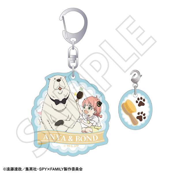 (Goods - Keychain) SPY x FAMILY Acrylic Keychain / Anya Forger & Bond Forger (Groomer)