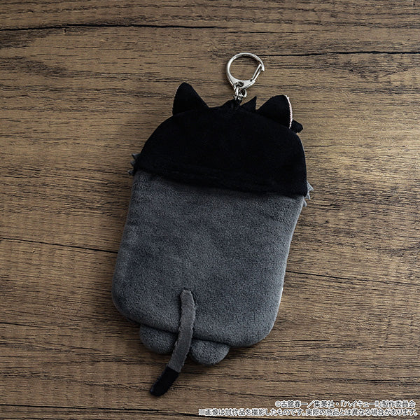 (Goods - Card Case) Haikyu!! Plush Card Holder / Kurooneko
