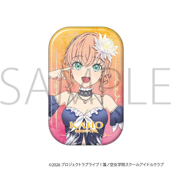 (Goods - Badge) Love Live! Hasu no Sora Jogakuin School Idol Club Square Chara Badge / Kaho Hinoshita