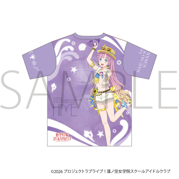 (Goods - Shirt) Love Live! Hasu no Sora Jogakuin School Idol Club Full Graphic T-shirt / Hime Anyoji