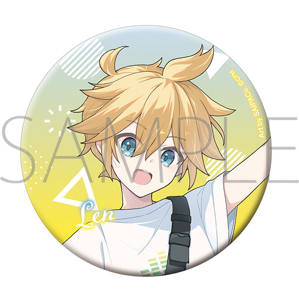 (Goods - Badge) Hatsune Miku Series Glitter Button Badge / Kagamine Len