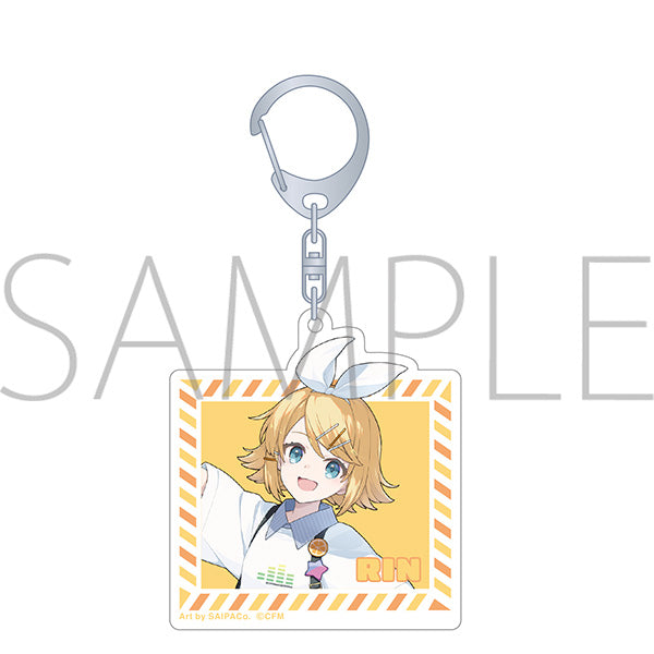 (Goods - Key Chain) Hatsune Miku Series Acrylic Key Chain / Kagamine Rin